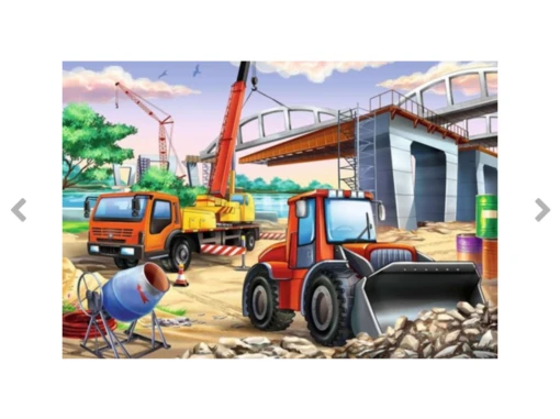 Ravensburger Construction & Cars 2 X 24 Pc Puzzle -Children Toys Store 05157 ravensburger