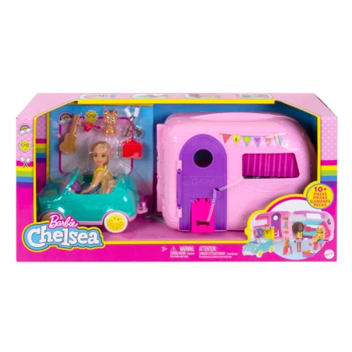 MATTEL Barbie Club Chelsea Camper -Children Toys Store Barbie Toys Camper Playset Chelsea Doll Toy Car Accessories 01busybeetoys.net