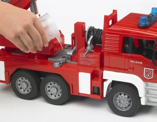 Bruder MAN Fire Engine With Water Pump And Light & Sound Module -Children Toys Store Bruder fire truck 02771 1 busybeetoys