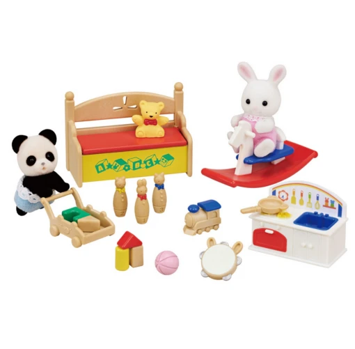 Snow Rabbit & Panda's Baby's Toy Box -Children Toys Store Calico Critters Snow Rabbit Panda baby Toy Boxcc2053 busybeetoys.net