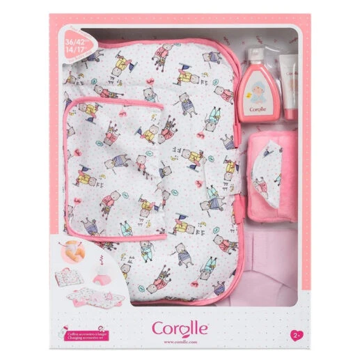 Corolle Baby Changing Accessories Set -Children Toys Store Corolle baby doll changing accessory set 140360 02 busybeetoys