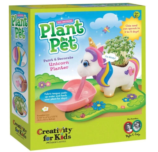 Self-Watering Unicorn Plant Pet -Children Toys Store Creativity for kids self watering unicorn plant 6383000 busybeetoys