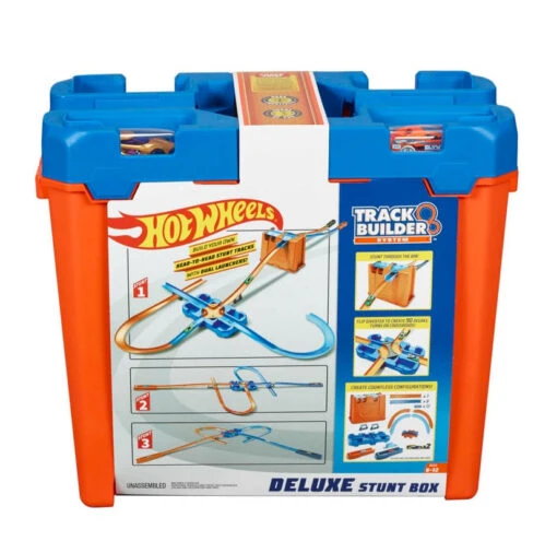 MATTEL Hot Wheels Track Builder Deluxe Stunt Box -Children Toys Store Hot wheels track builder stunt set busybeetoys