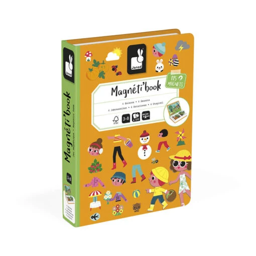 Janod 4 Seasons Magneti'Book -Children Toys Store Janod 4 seasons magneti book J02721 busybeetoys