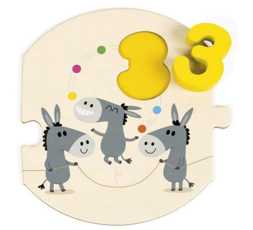 Janod Learn To Count Puzzle -Children Toys Store Janod learn to count puzzle J02706 3 busy bee toys