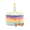 JELLYCAT Large Amuseable Rainbow Birthday Cake -Children Toys Store Jellycat Amuseable rainbow cake plush A1RBC busybeetoys.net