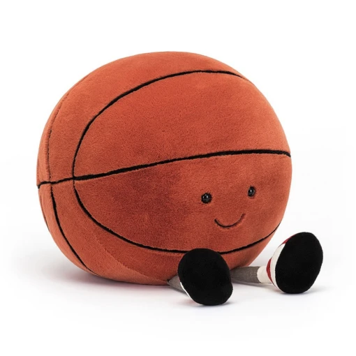 JELLYCAT Amuseable Sports Basketball -Children Toys Store Jellycat Amuseables Sports Basketball as2bk 01 busybeetoys.net