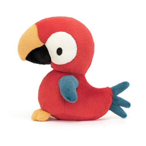 JELLYCAT Bodacious Beak Parrot -Children Toys Store Jellycat Bodacious Beak Parrot bod3bp side busybeetoys.net