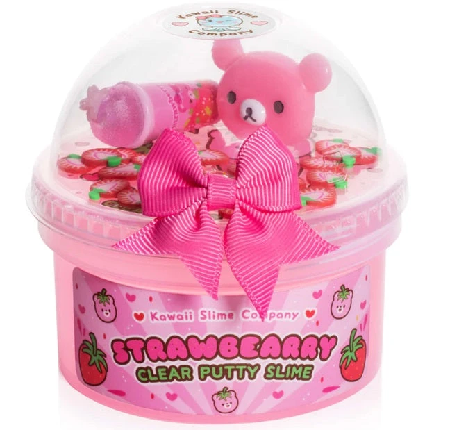 Children Toys Store -Children Toys Store Kawaii strawbearry clear slime busybeetoys.net