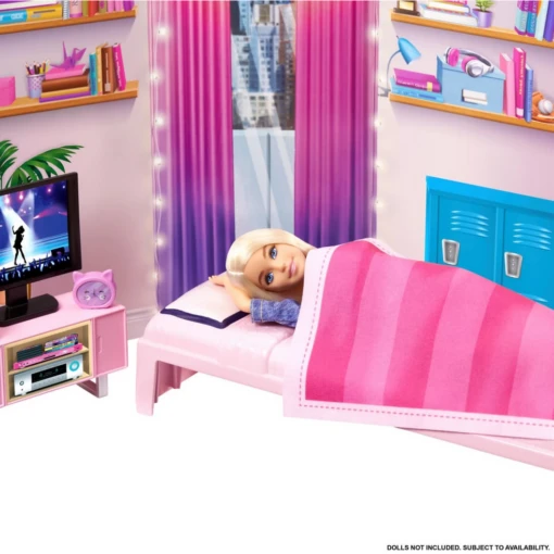 MATTEL Barbie Big City Big Dreams Dorm Room Playset -Children Toys Store Mattel Barbie Big City Big Dreams Dorm Room Playset With Furniture Accessories 3 7 Years 02 busybeetoys.net