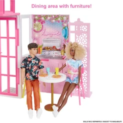 MATTEL Barbie 2-Level Doll House Playset -Children Toys Store Mattel Barbie dollhouse 2 levels 4 play areas 01 busybeetoys