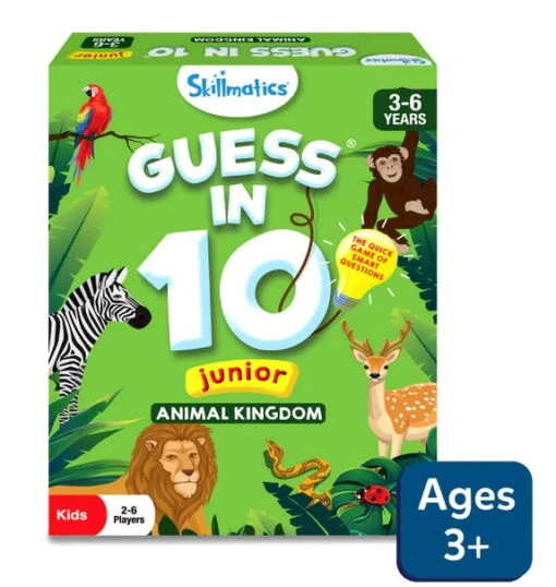 Guess In 10 Junior Animal World -Children Toys Store Skillmatics guess in 10 Junior animalkingdom busy bee toys