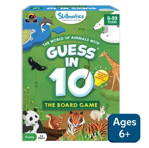 Guess In 10 World Of Animals -Children Toys Store Skillmatics guess in 10 animals board game busy bee toys