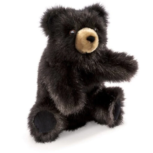 Folkmanis Baby Black Bear Puppet -Children Toys Store bb1