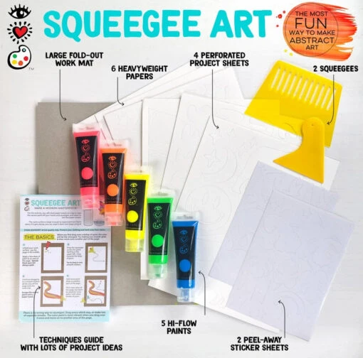 Squeegee Art -Children Toys Store bright stripes squeegee art 03 busybeetoys.net