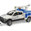 Bruder RAM 2500 Service Truck With Rotating Beacon Light -Children Toys Store bruder 02544 Ram service truck withrotatingbeaconlight busybeetoys