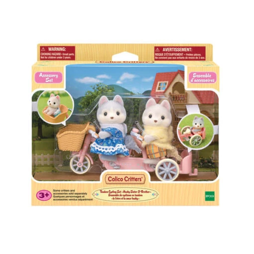 Husky Sister & Brother's Tandem Cycling Set -Children Toys Store calico critters tandem cycling set busy bee toys 08421e83 410b 45c1 8bdd f69b294dfc1e