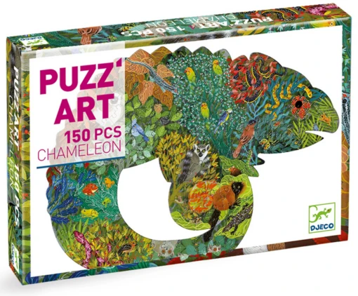 Djeco Puzz'art Chameleon 150 Pc Puzzle -Children Toys Store chameleonpuzzart