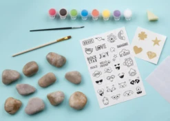 Hide & Seek Rock Painting Kit -Children Toys Store creativity for kids rock painting kit 02 busy beet