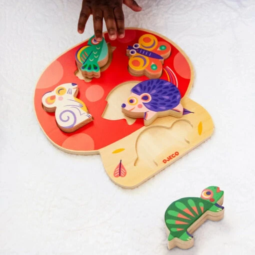 Djeco Anianco Wooden Puzzle -Children Toys Store djeco Anianco Wooden Puzzle DJ01066 01 busybeetoys