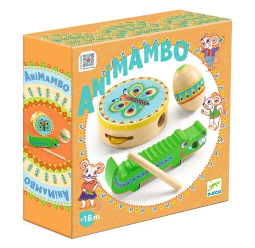 Djeco Animambo Guiro, Maraca & Tambourine Toddler Instrument Set -Children Toys Store djeco Animambo Guiro Maraca Tambourine Toddler Instrument Set DJ06031 1 busy bee toys