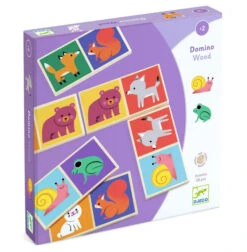 Djeco Happy Animals Wooden Domino Set -Children Toys Store djeco Happy Animals Wooden Domino Set DJ01625 busy bee toys