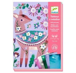 Djeco Pretty Wood Foil Pictures -Children Toys Store djeco PrettyWoodFoilPictures DJ09519 busybeetoys 1