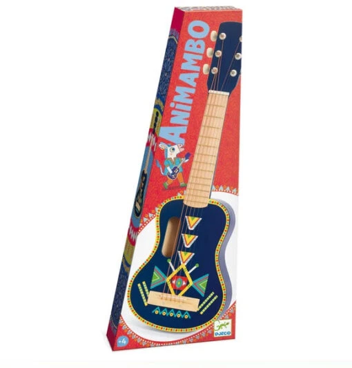 Djeco Animambo Guitar -Children Toys Store djeco animambo guitar DJ06024 busybeetoys 1