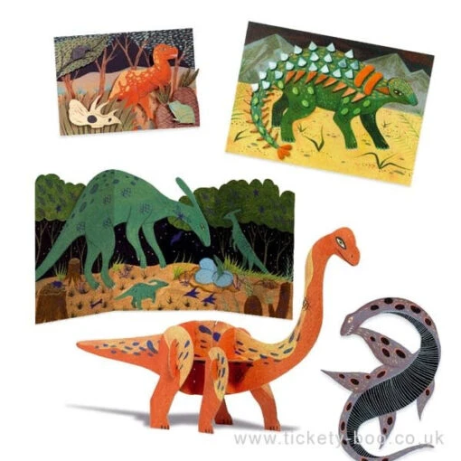 Djeco Dinosaur Multi-Activity Kit -Children Toys Store djeco dj09331 the world of dinosaurs multi craft k