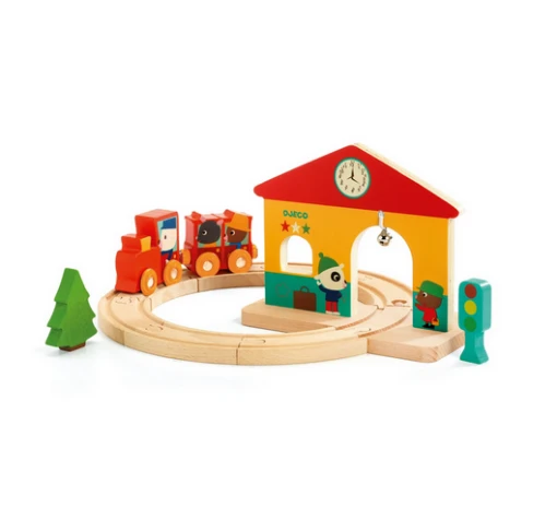 Djeco Mini Train Play Set -Children Toys Store djeco mini train busybeetoys