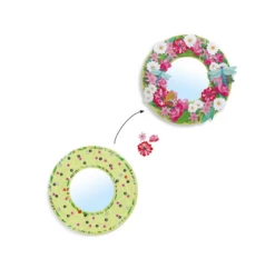 Djeco DIY Pretty Flower Mirrors -Children Toys Store djeco pretty mirrors 02 busy bee toys