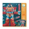 Djeco Space Battle Mosaics -Children Toys Store djeco space battle mosaics busy bee toys