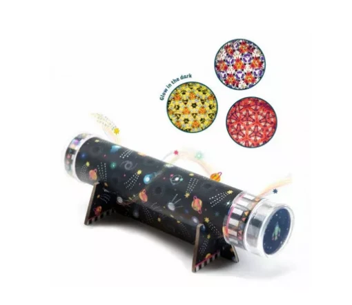 Djeco DIY Space Immersion Kaleidoscope Kit -Children Toys Store djeco space diy kaleidoscope 2 parts busybeetoys