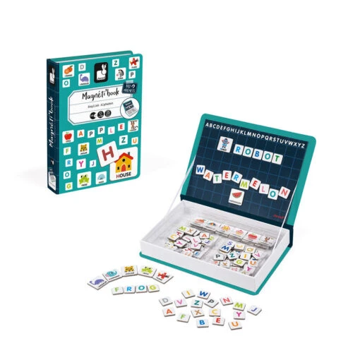 Janod English Alphabet Magneti'Book -Children Toys Store english alphabet magneti book2