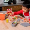 Pretendables Pizza Set -Children Toys Store fat brain pretendables backyard pizza oven set FA405 1 busy bee toys