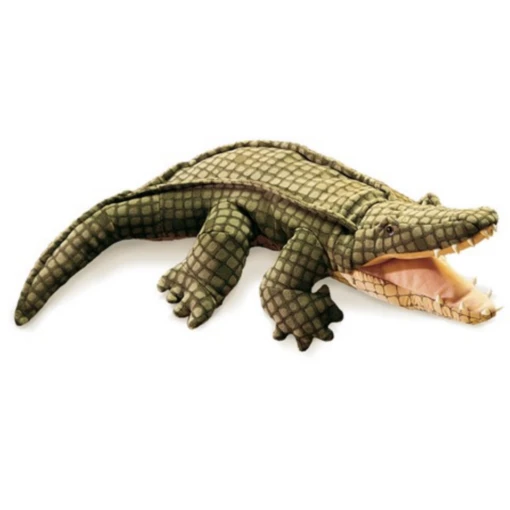 Folkmanis Alligator Puppet -Children Toys Store folkmanis alligator puppet 2130 busybeetoys