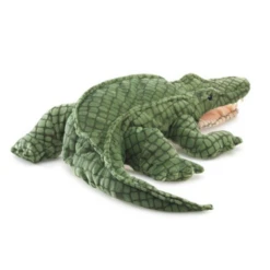 Folkmanis Alligator Puppet -Children Toys Store folkmanis alligator puppet 2130 busybeetoys 1