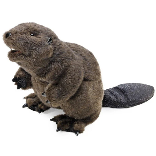 Folkmanis Beaver Puppet -Children Toys Store folkmanis beaver puppet busy bee toys