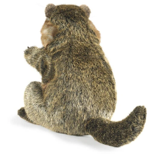 Folkmanis Groundhog Puppet -Children Toys Store folkmanis full body groundhog back puppet busybeet