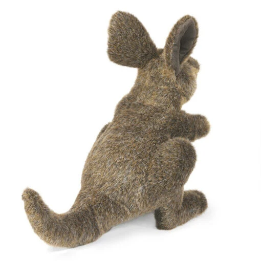 Folkmanis Small Kangaroo Puppet -Children Toys Store folkmanis 3170 01 small kangaroo hand puppet busybeetoys