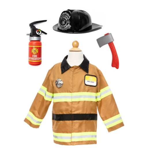 Great Pretenders Firefighter Set, Includes 5 Accessories, Tan, Size 5-6 -Children Toys Store great pretenders Firefighter Set Includes 5 Accessories Size5 6 81305 1 busy bee toys