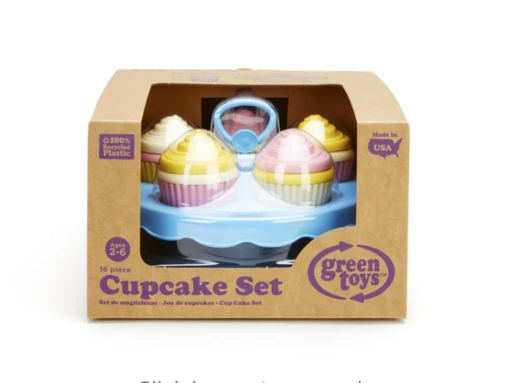 Green Toys Cupcake Set -Children Toys Store green toys cupcake set box busybeetoys