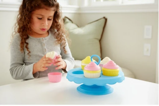 Green Toys Cupcake Set -Children Toys Store green toys cupcake set use busybeetoys