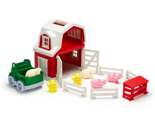 Green Toys Farm Playset -Children Toys Store green toys farm playset 01 busy bee toys