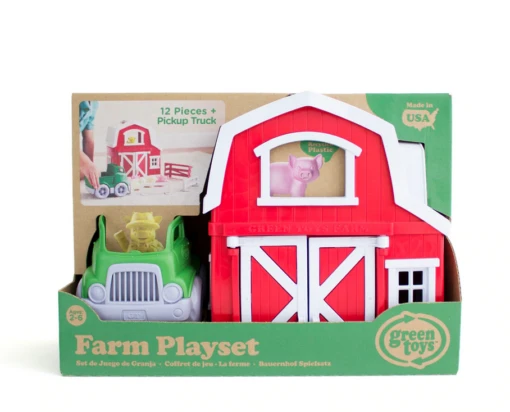 Green Toys Farm Playset -Children Toys Store green toys farm playset pkg busy bee toys