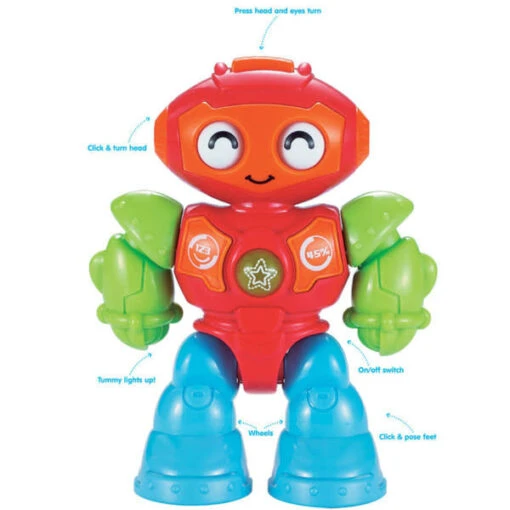 Lights 'n Sounds Robot -Children Toys Store kidoozie lights n sounds robot detail busybeetoys