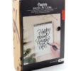 KIKKERLAND Brush Lettering Kit -Children Toys Store kikkerland brush lettering Kit 02 busybeetoys