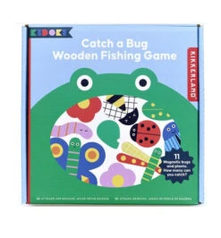 KIKKERLAND Catch A Bug Wooden Fishing Game -Children Toys Store kikkerland catch a bug wooden fishing game busy bee toys