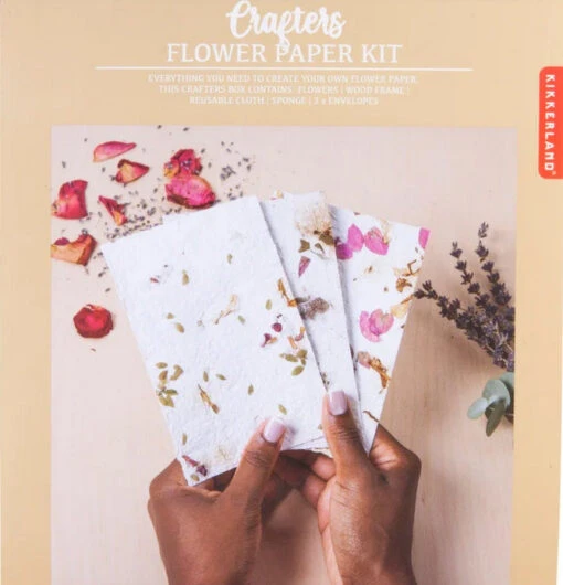 KIKKERLAND Crafters Flower Paper Kit -Children Toys Store kikkerland crafters flower paper kit busybeetoys