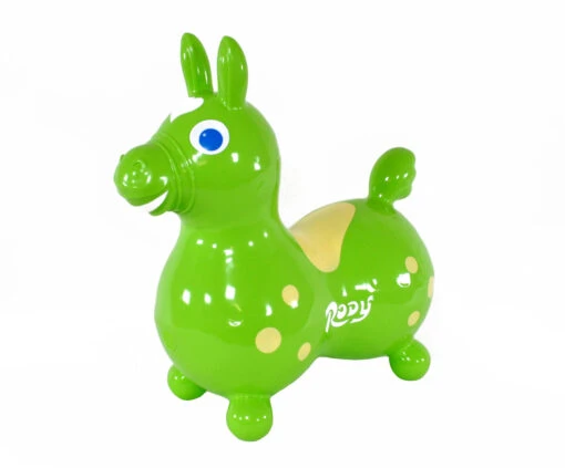 Lime Green Rody Horse With Pump -Children Toys Store lime rody